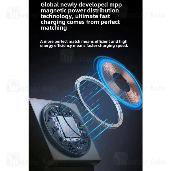 استند و شارژر وایرلس مگنتی بیوا Biva WLC-16 3in1 Magnetic wireless Charger با امکان شارژ اپل واچ