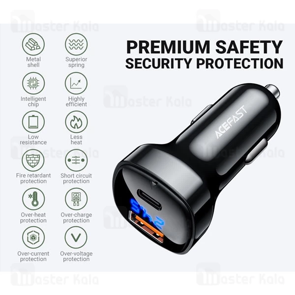 شارژر فندکی ایس فست ACEFAST B4 توان 66 وات