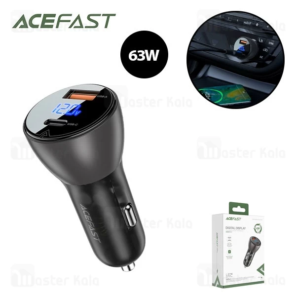 شارژر فندکی ایس فست ACEFAST B6 توان 63 وات