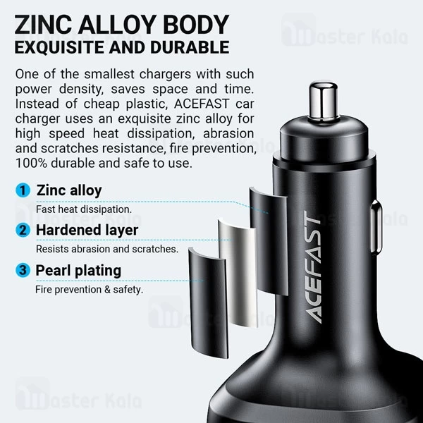 شارژر فندکی ایس فست ACEFAST B9 توان 66 وات