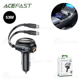شارژر فندکی ایس فست ACEFAST B13 53W Fast Charger توان 53 وات همراه با کابل متصل