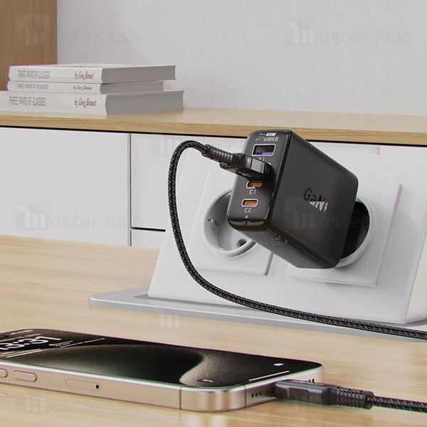 شارژر دیواری ایس فست ACEFAST A61 GaN توان 45 وات