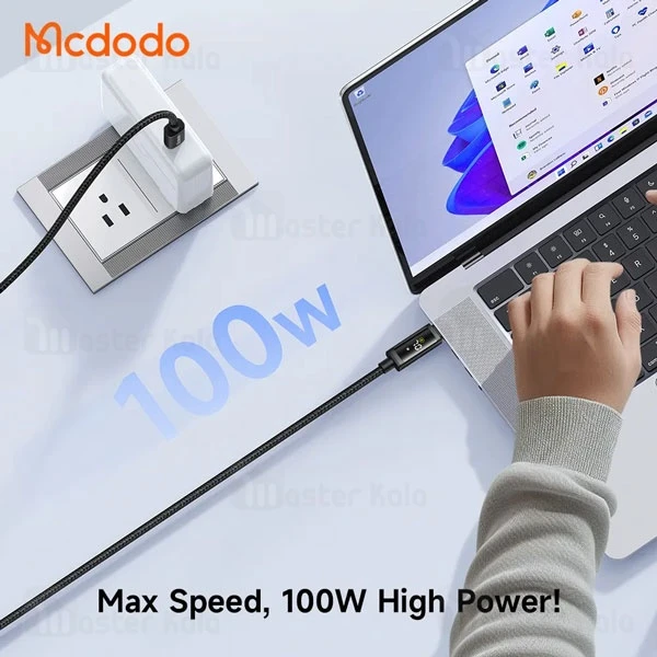 کابل Type-C به Type-C مک دودو Mcdodo CA-800 طول 1.2 متر توان 100 وات