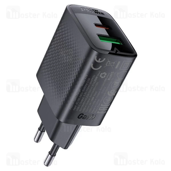شارژر دیواری 2 پورت ایس فست ACEFAST A78 PD20W Fast Charger