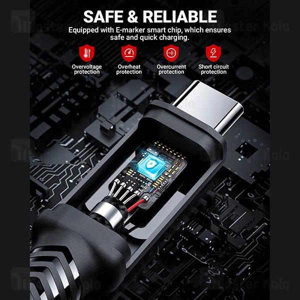 کابل Type-C به Type-C ایس فست ACEFAST C4-03 طول 2 متر توان 100 وات