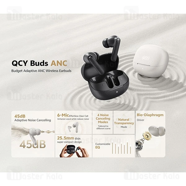 هندزفری بلوتوث کیو سی وای QCY Buds ANC HT15