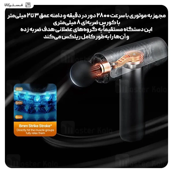 ماساژور تفنگی فیلیپس Philips Massage Gun PPM7325 / PPM3205G
