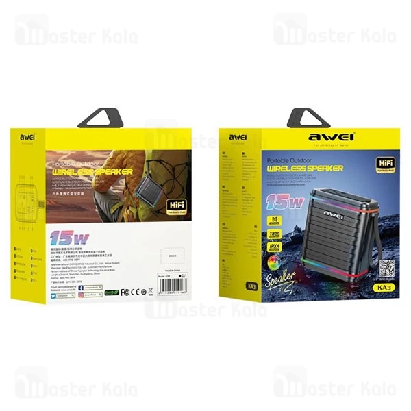 اسپیکر بلوتوث اوی Awei KA3 توان 15 رم خور