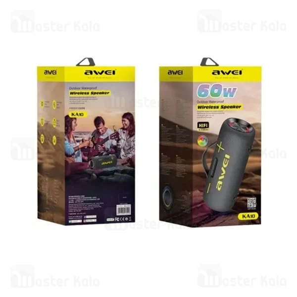 اسپیکر بلوتوث اوی Awei KA10 توان 60 وات رم و فلش خور