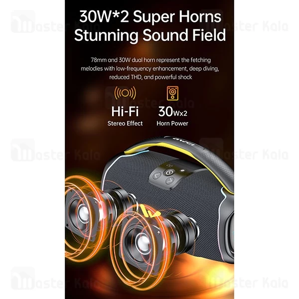 اسپیکر بلوتوث اوی Awei KA16 توان 60 وات رم و فلش خور