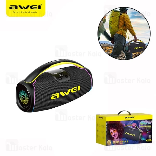 اسپیکر بلوتوث اوی Awei KA16 توان 60 وات رم و فلش خور