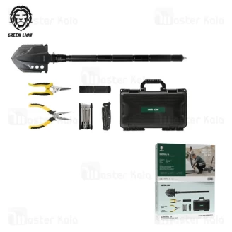 ست ابزار کمپینگ و بقا چندکاره گرین لاین Green Lion Survival X9 Outdoor Tool Kit GNSRX9TOOLBK