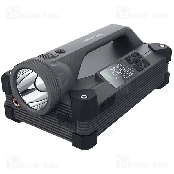 پاوربانک 24000 و کمپرسور باد و جامپ استارتر خودرو گرین لاین Green Lion JX66 Jump Starter GNJX66JSTGY