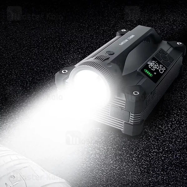 پاوربانک 24000 و کمپرسور باد و جامپ استارتر خودرو گرین لاین Green Lion JX66 Jump Starter GNJX66JSTGY