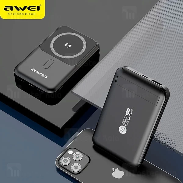 پاوربانک وایرلس 10000 مگنتی اوی Awei PA-31 توان 22.5 وات