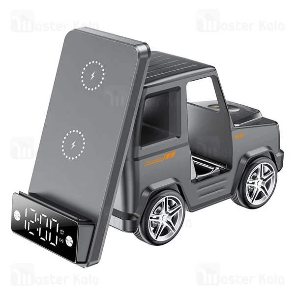 استند و شارژر وایرلس گرین لاین Green Lion G-WAG 6 IN 1 GNGWAG6N1 توان 15 وات