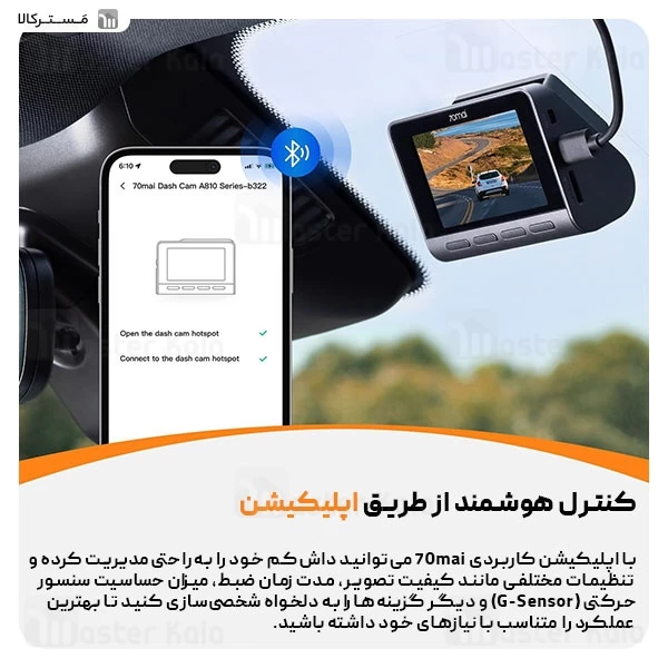 دوربین خودرو شیائومی Xiaomi 70mai A810 4K HDR Dash Cam