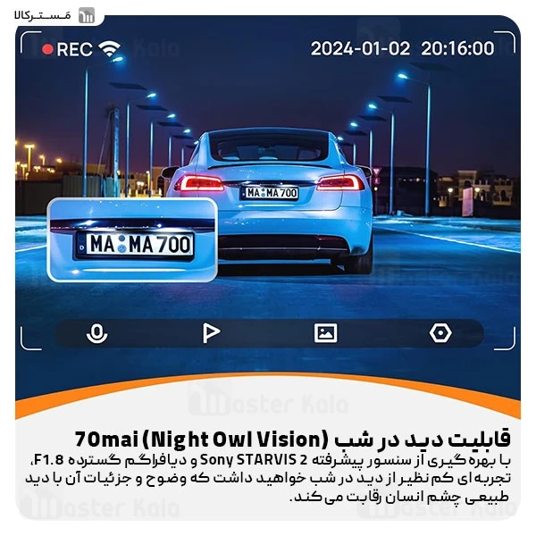 دوربین خودرو شیائومی Xiaomi 70mai A810 4K HDR Dash Cam