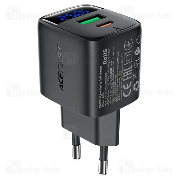 شارژر دیواری ایس فست ACEFAST A114 PD25W GaN Fast Charger توان 25 وات