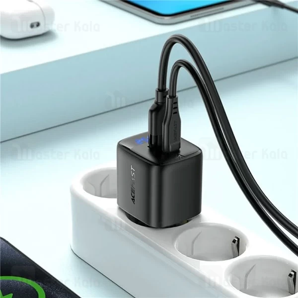 شارژر دیواری ایس فست ACEFAST A114 PD25W GaN Fast Charger توان 25 وات