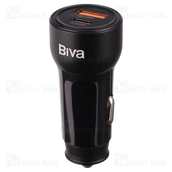 شارژر فندکی بیوا Biva CC-32 USB QC3.0 PD32W Car Charger توان 32 وات