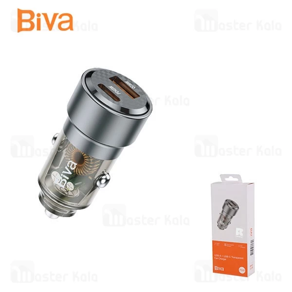 شارژر فندکی 2 پورت بیوا Biva CC-09 توان 75 وات