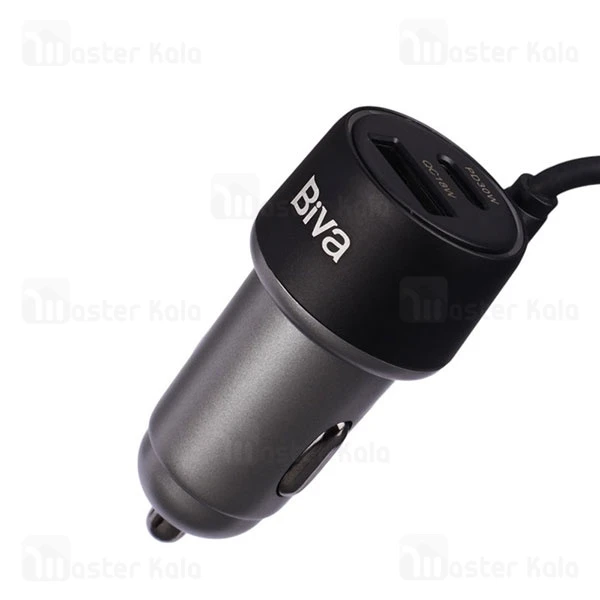 شارژر فندکی بیوا Biva CC-39 توان 55 وات دارای کابل متصل