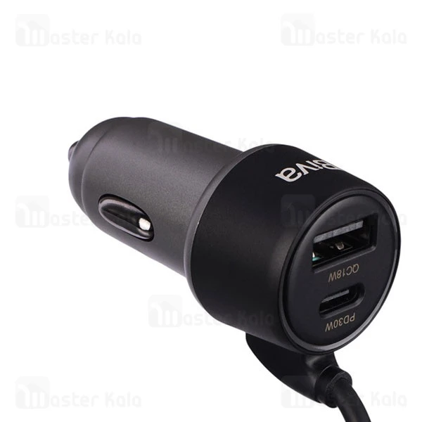 شارژر فندکی بیوا Biva CC-39 توان 55 وات دارای کابل متصل