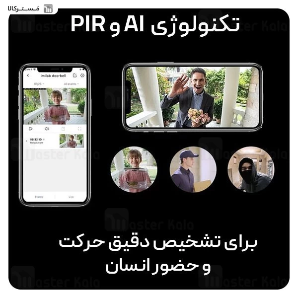 زنگ در هوشمند شیائومی Xiaomi IMILAB Video Doorbell Set CMSXJ33A