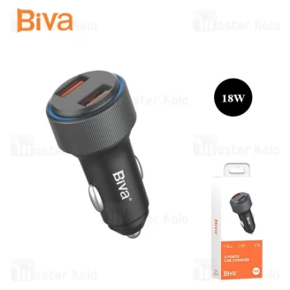 شارژر فندکی بیوا Biva CC-24 2-Ports Car Charger توان 18 وات