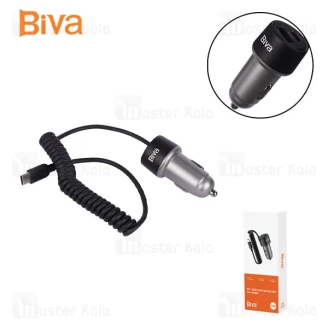 شارژر فندکی بیوا Biva CC-39 توان 55 وات دارای کابل متصل