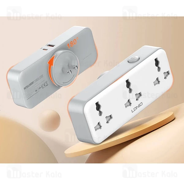 چند راهی برق و شارژر الدینیو Ldnio SC3317 دارای 3 پورت