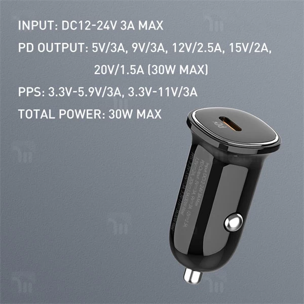 شارژر فندکی الدینیو Ldnio C106 توان 30 وات