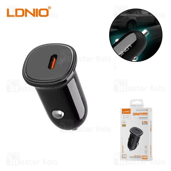 شارژر فندکی الدینیو Ldnio C106 توان 30 وات