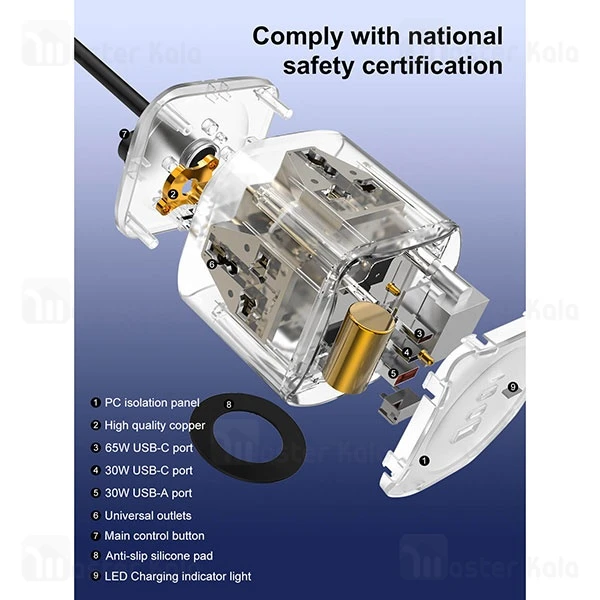 چند راهی برق و شارژر الدینیو Ldnio SC3319 دارای 3 پورت