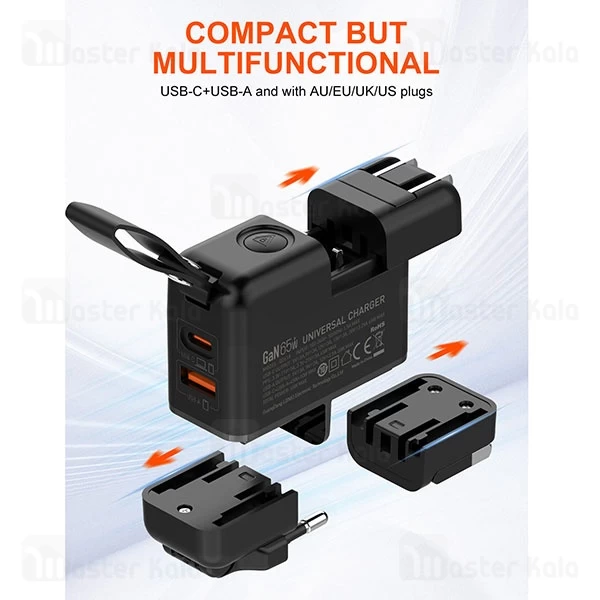 شارژر دیواری الدینیو Ldnio GaN Supper Fast Charger Q2618 توان 65 وات