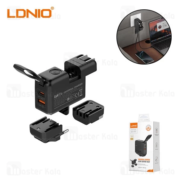 شارژر دیواری الدینیو Ldnio GaN Supper Fast Charger Q2618 توان 65 وات