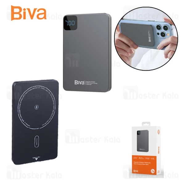 پاوربانک وایرلس 10000 مگنتی بیوا Biva BP-031 توان 20 وات