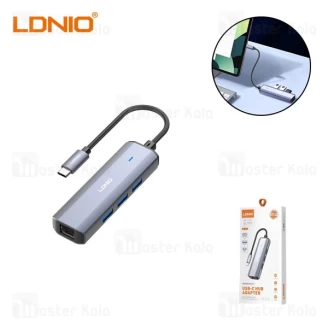 هاب 4 پورت تایپ سی الدینیو LDNIO Ds-124c