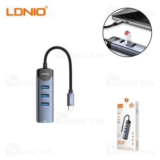 هاب 4 پورت تایپ سی الدینیو LDNIO Ds-144c