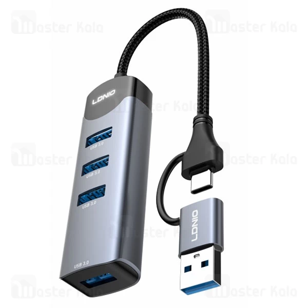 هاب 4 پورت تایپ سی الدینیو LDNIO DS-134UC