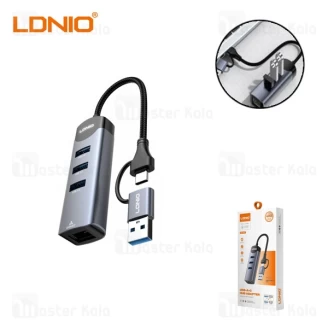 هاب 4 پورت تایپ سی الدینیو LDNIO DS-144UC