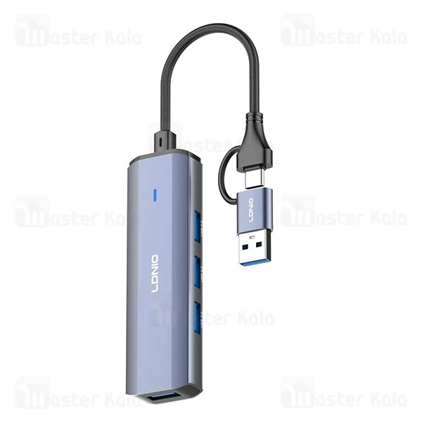 هاب 4 پورت تایپ سی الدینیو LDNIO Ds-114UC