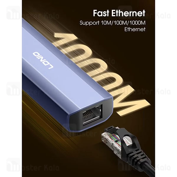 هاب 4 پورت تایپ سی الدینیو LDNIO Ds-124UC