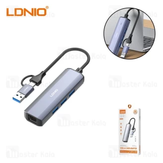 هاب 4 پورت تایپ سی الدینیو LDNIO Ds-124UC