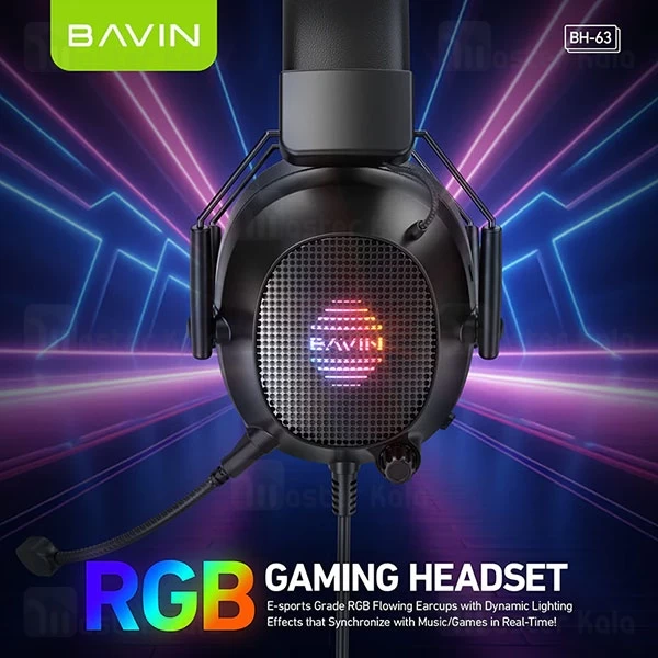 هدفون سیمی گیمینگ باوین Bavin BH63