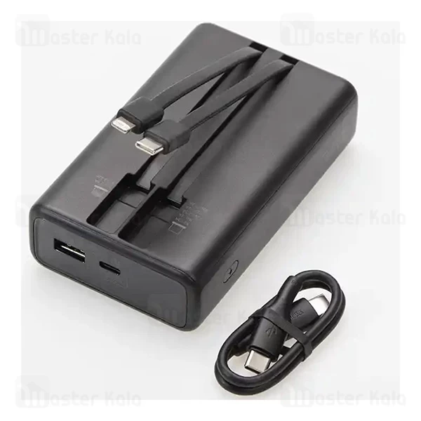 پاوربانک 20000 روموس Romoss PAC20 Pro توان 30 وات با کابل متصل