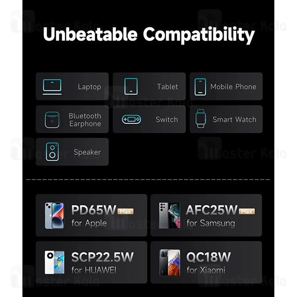 پاوربانک 40000 روموس Romoss PMT40 توان 65 وات