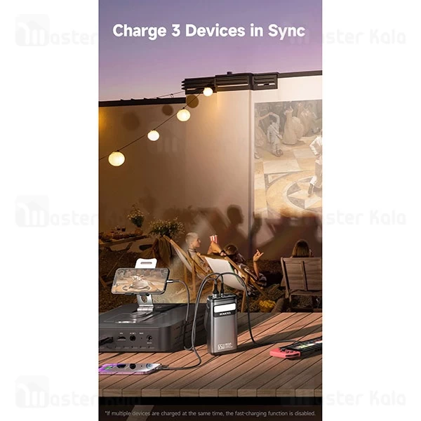 پاوربانک 40000 روموس Romoss PMT40 توان 65 وات