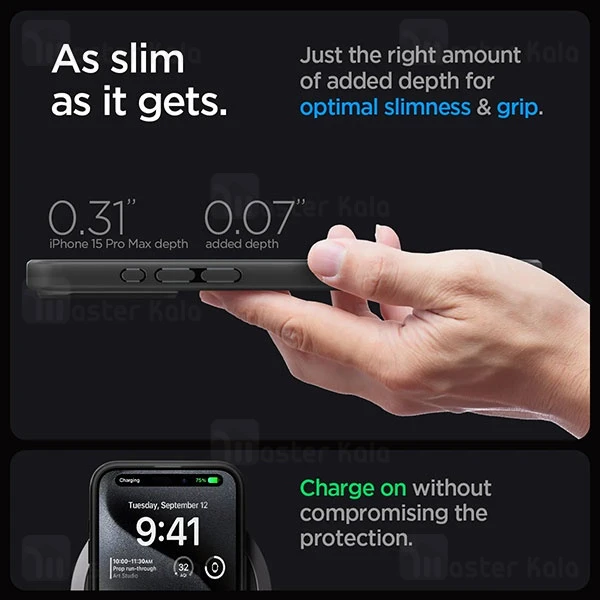 قاب محافظ مگ سیف اسپیگن آیفون Apple iPhone 15 Pro Max Spigen